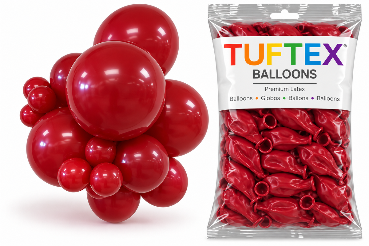 11" TUFTEX Scarlett Latex Balloons 100ct Bag #10099