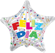 4" Feliz Dia Air Fill Balloon (5pack) #34168-04