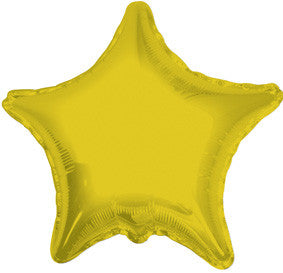 4" Gold Star Foil Air Fill Only Balloon (5 PACK) #34014-04