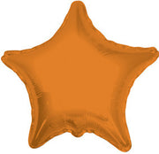 4" Orange Star Foil Air Fill Only Balloon (5 PACK) #34026-04