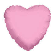 9" Mini Metallic Baby Pink Heart Shape Foil Balloon Air Fill Only (5 PACK) #34111-09