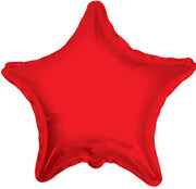 4" Red Star Foil Air Fill Only Balloon (5 PACK) #34017-04