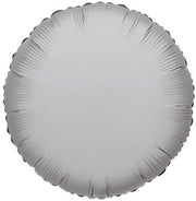 4" Silver Circles Foil Balloon Air Fill Only (5 Pack) # 34073