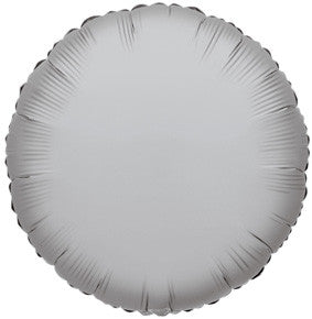 4" Silver Circles Foil Balloon Air Fill Only (5 Pack) # 34073
