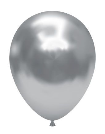 11" TufTex Effects Silvery Chrome Silver 50ct #50072