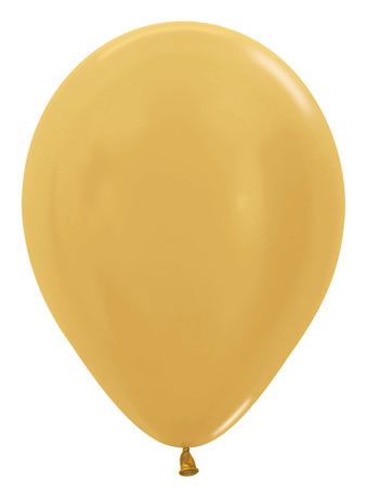 5" Sempertex Metallic Gold Balloons 100 Bag #51082