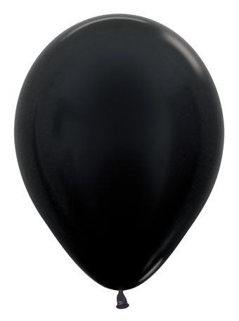 betallic balloons metallic black latex balloons