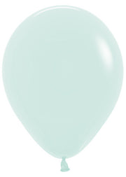 betallic balloons, pastel matte green latex balloons