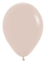 betallic white sand balloons