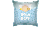 18" It's A Boy Baby Quilt Helium Foil Balloon (5 PACK) #17734