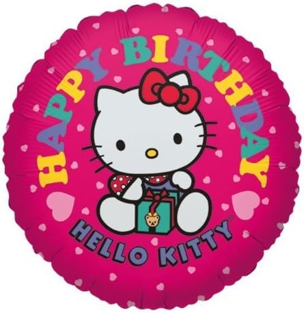 Hello Kitty  18" Foil Balloons - Pink - Birthday , 1 ct.
