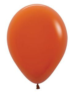 11" Sempertex Deluxe Sunset Orange Balloons 100 Bag #53528