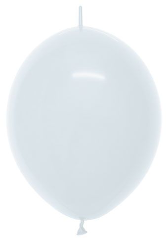 12" Link-O-Loon Sempertex Fashion White Balloons 50 Bag #54002