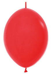 12" Link-O-Loon Sempertex Fashion Red Balloons 50 Bag #54012