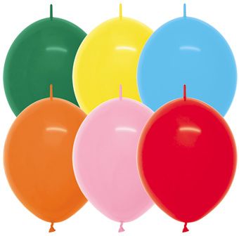 12" Link-O-Loon Sempertex Fashion Assortment Balloons 50 Bag #54098