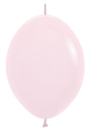 6" Link-O-Loon Sempertex Pastel Matte Pink Latex Balloons 50 Bag #54374