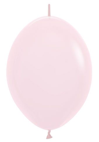 6" Link-O-Loon Sempertex Pastel Matte Pink Latex Balloons 50 Bag #54374
