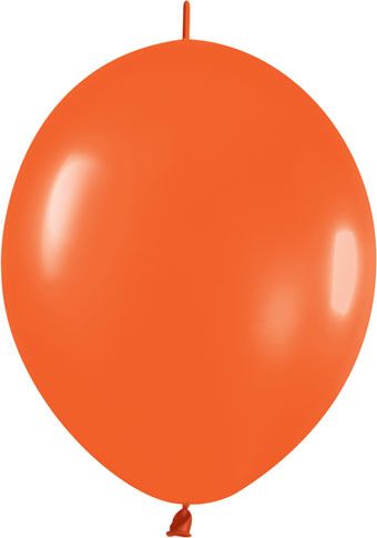 6" Link-O-Loon Sempertex Fashion Orange Balloons 50 Bag #54613