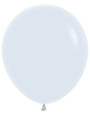 18" Sempertex Fashion White Balloons 25 Bag #55002B