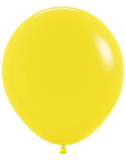 18" Sempertex Fashion Yellow Balloons 25 Bag #55005