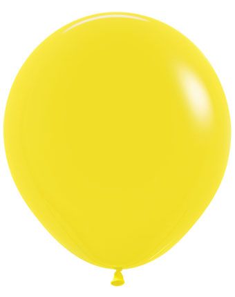 18" Sempertex Fashion Yellow Balloons 25 Bag #55005