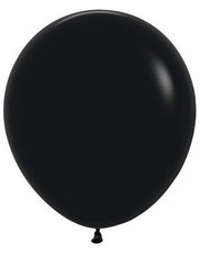 18" Sempertex Deluxe Black Latex Balloons 25ct #55014