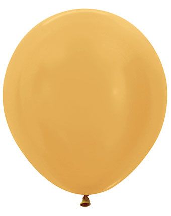 18" Sempertex Metallic Gold Balloons 25 Bag #55082