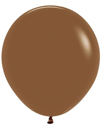 18" Sempertex Deluxe Coffee Latex Balloons 25 Bag #55160