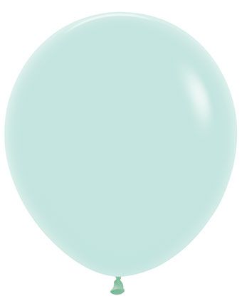 18" Sempertex Pastel Matte Green Helium Balloons 25 Bag #55176