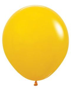18" Sempertex Deluxe Honey Yellow Latex Balloons 25ct #55526