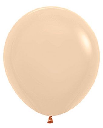 18" Sempertex Pastel Matte Malibu Peach Balloons 25 Bag #55531