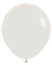 18" Sempertex Deluxe Almond White Balloons 25 Bag #55559