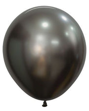 24" Sempertex Silk Midnight Grey Latex Balloons 1 count #59597