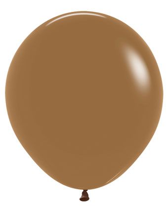 18" Sempertex Deluxe Mocha Balloons 25 per Bag #55599