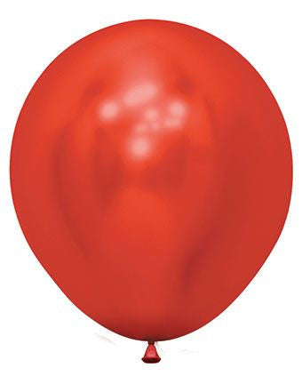 18" Sempertex Reflex Red Latex Balloons 15 per Bag #55855