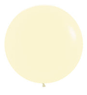 18" Sempertex Pastel Matte Yellow Balloons 25 Bag #55175