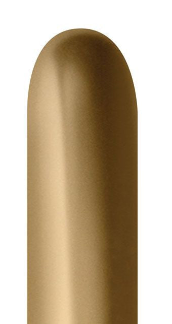 Sempertex 260B Reflex Gold Twisting Balloons 50ct #57348