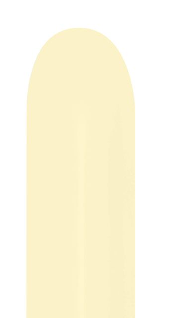 Sempertex 260B Pastel Matte Yellow Twisters 50 Bag #57375