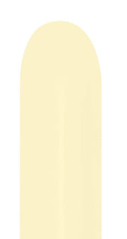 Sempertex 260B Pastel Matte Yellow Twisting Balloons 50ct #57375