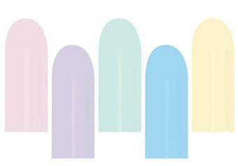 pastel assorted twisting balloons