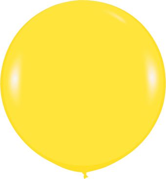 24" Sempertex Fashion Yellow Balloons 1 count #59005