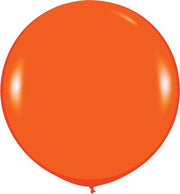24" Sempertex Fashion Orange Latex Balloons 1 count #59013