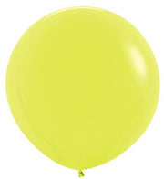 24" Sempertex Neon Yellow Latex Balloons 1ct #59053