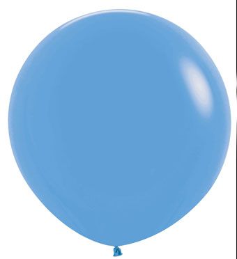 24" Sempertex Neon Blue Balloons 1ct #59054