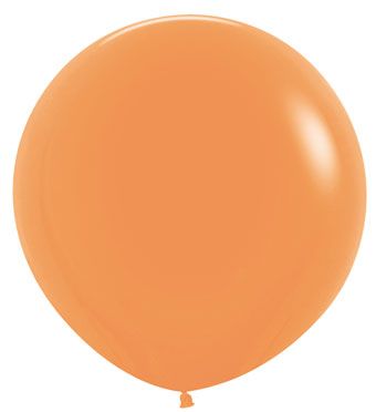 24" Sempertex Neon Orange Latex Balloons 1ct #59055