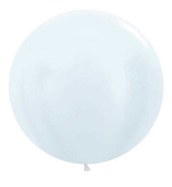 36" Sempertex Pearl White Balloons 1 count #56061