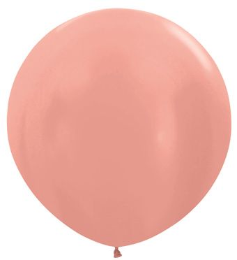 24" Sempertex Metallic Rose Gold Balloons 1 count #59099