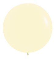 betallic latex balloons, pastel matte yellow