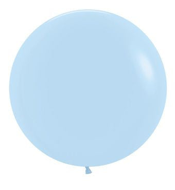 pastel matte blue sempertex pastel latte blue 24" balloons