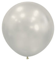24" Sempertex Silk Oyster White Balloons 1 count #59540